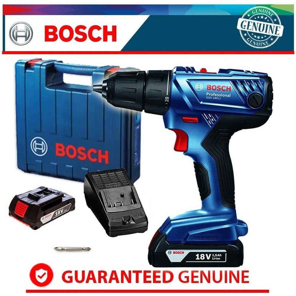 Bosch GSR 180-Li Cordless Drill - Driver 3/8 Bosch GSR 180-Li Cordless Drill - Driver 3/8